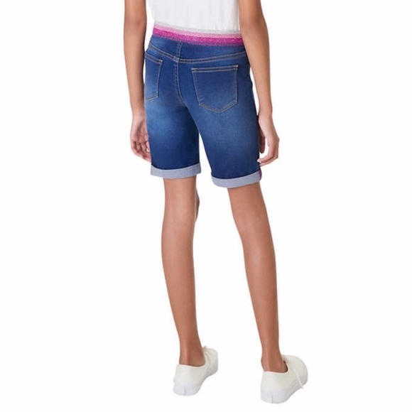 NWT VIGOSS GIRLS GLITTER WAISTBAND BERMUDA SHORTS - Picture 4 of 6